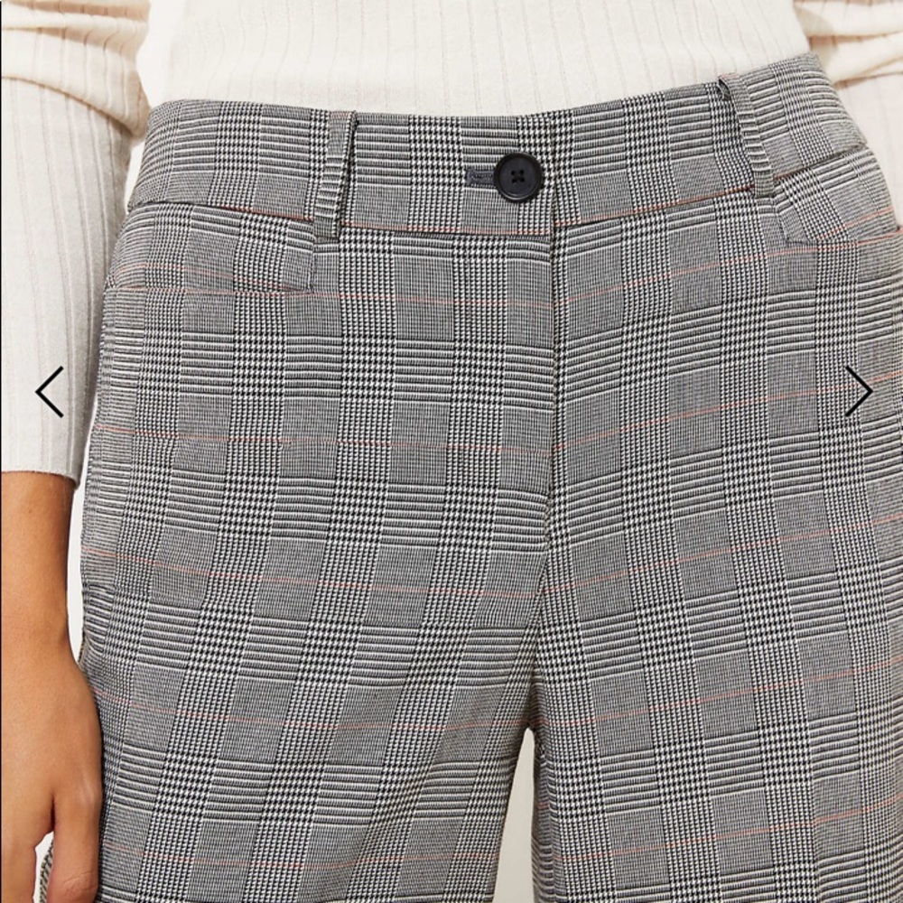 *NEW* Loft Women’s Plaid High Waist Wide Leg Pants